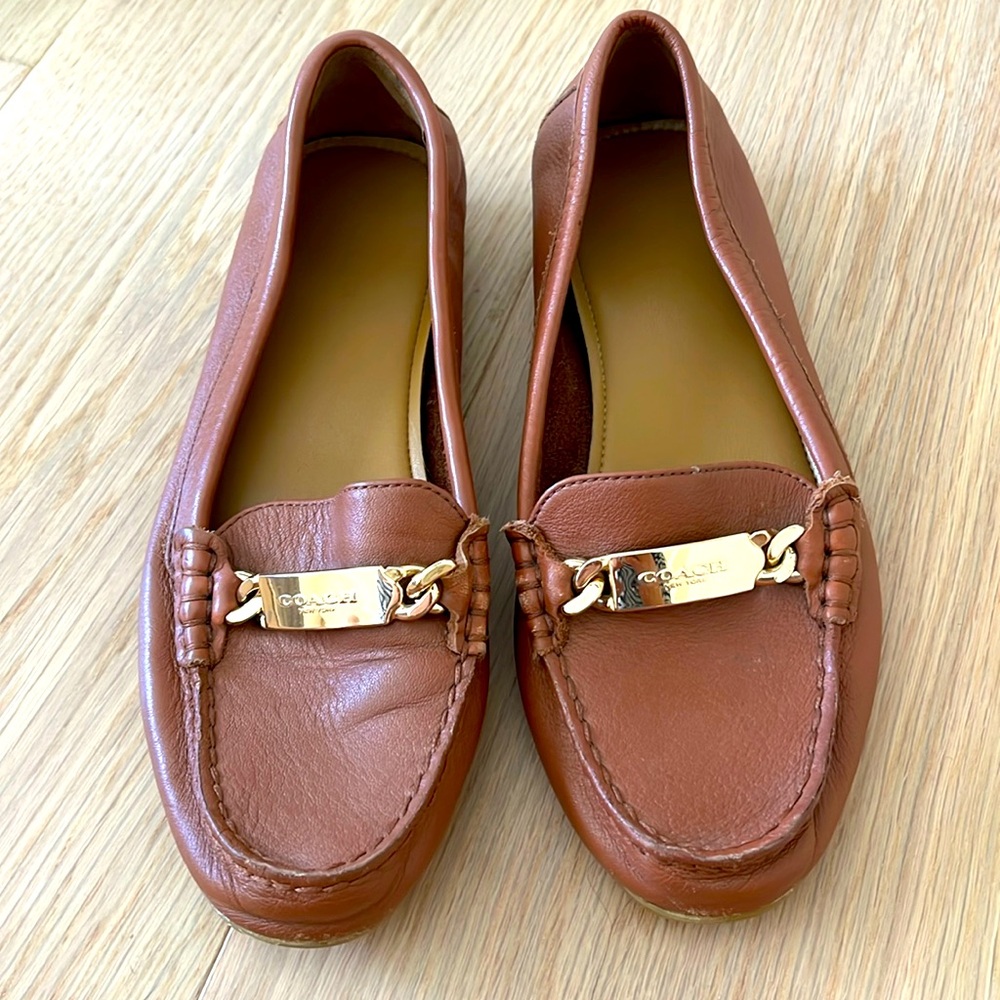 Coach Olive leather loafer